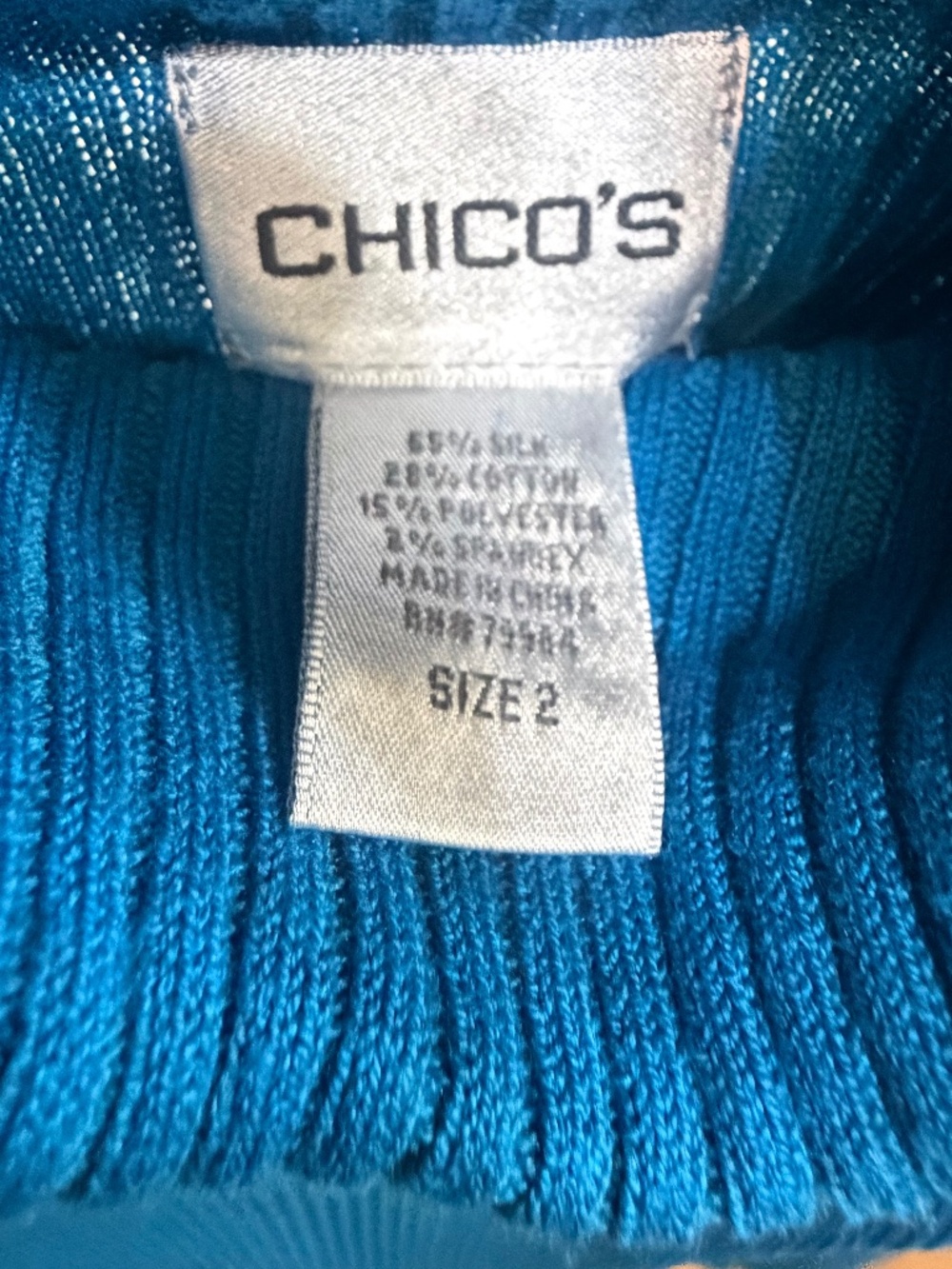 Chico’s Ribbed Turtleneck - Picture 5 of 5